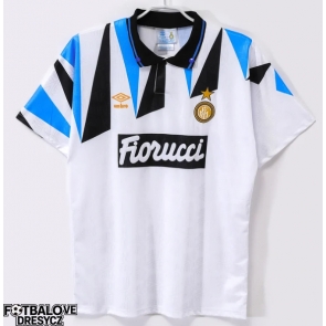 Inter Milan 1992-1993 Retro Venkovní Dres Krátký Rukáv Inter Milan 1992-1993 Retro Venkovní Dres Krátký Rukáv